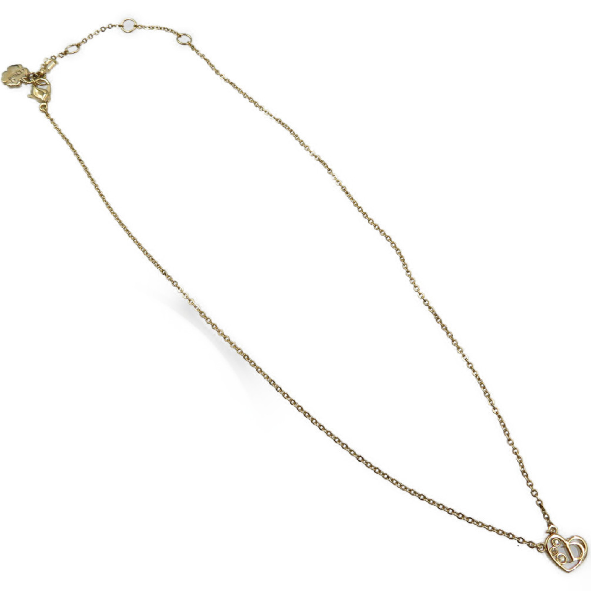 Collier Dior métal doré bijou authentique