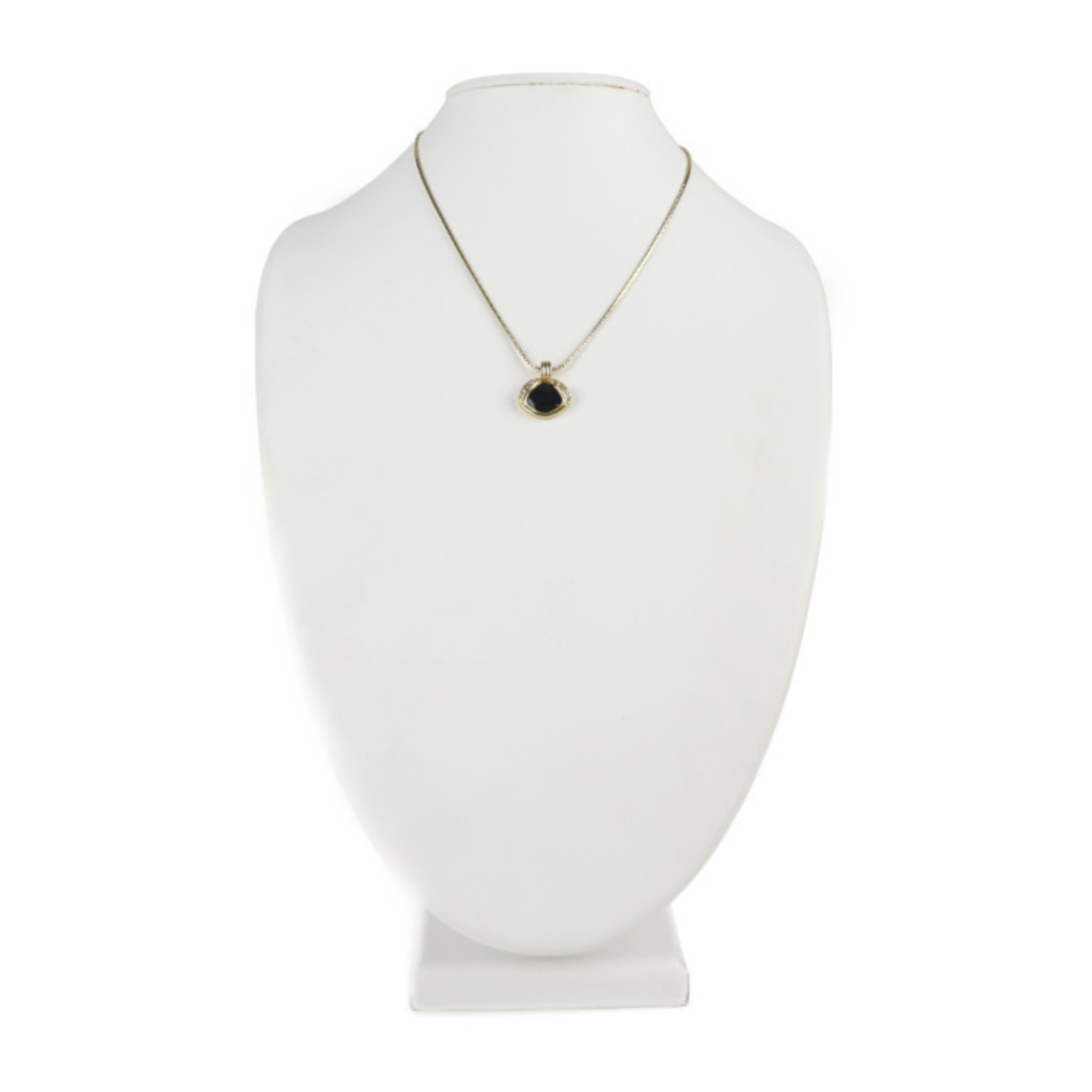 Collier Dior métal doré bijou authentique